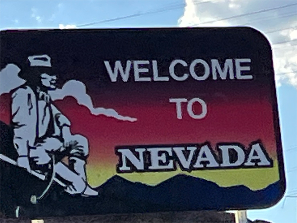 welcome to Nevada sign