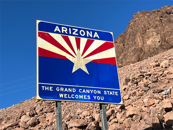 Welcome to Arizona sign