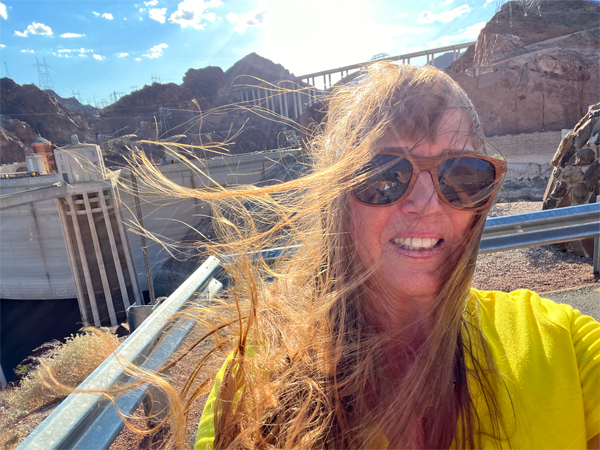Karen Duquette at Hoover Dam