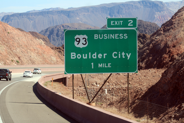 Boulder City sign