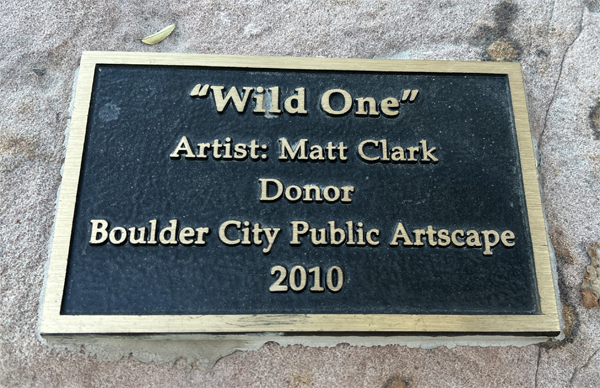 Wild One plaque