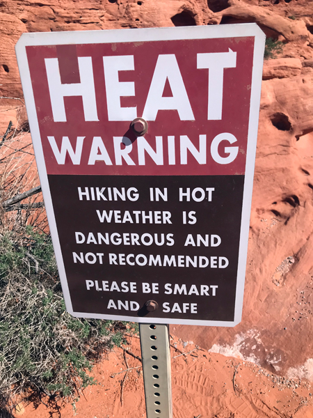 Heat Warning Sign