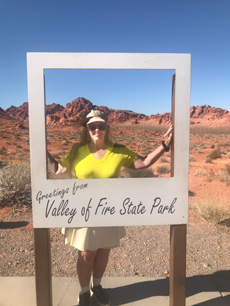 Karen Duquette at Valley of Fire State Park