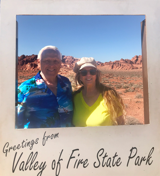 The two RV Gypsies at at Valley of Fire State Park