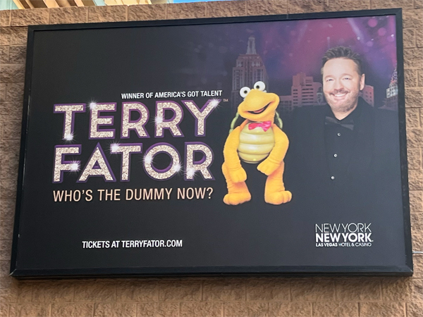 Terry Fator sign