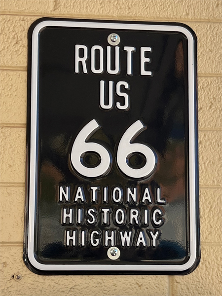 Toute 66 - a National Historic Highway sign