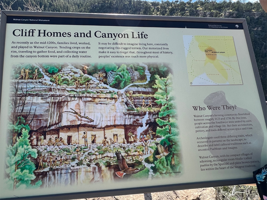 sign about cliff homes and Canyon lLife