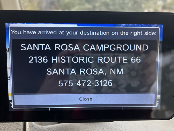Santa Rosa Campground address and phone number