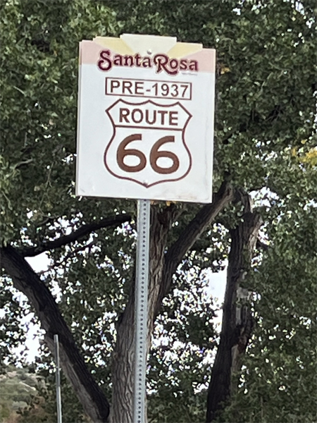 Santa Roas Route 66 sign