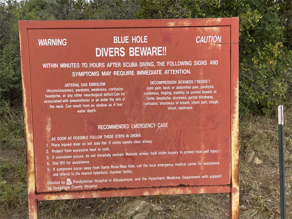 Diver caution sign