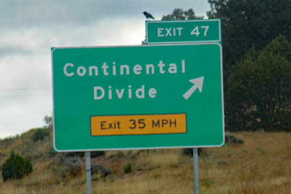Continental Divide sign