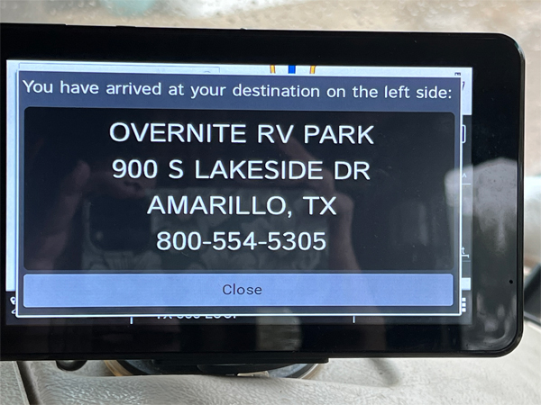 Overnite RV Park address