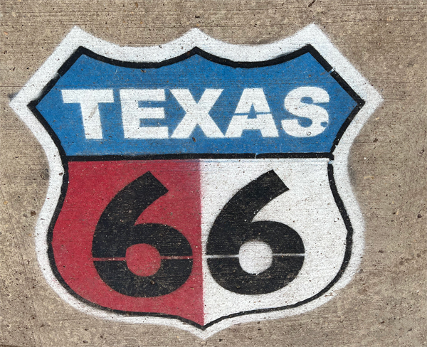Texas 66 sign