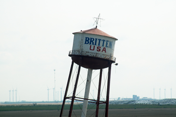 Britten USA leaning water tower