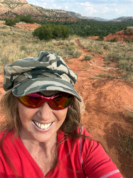 Karen Duquete at Palo Duro Canyon in 2022