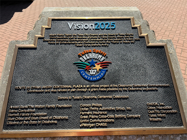 Vision 2025 plaque
