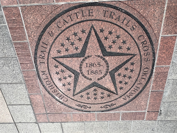 1865-1885 Cattel Trails Cross Oklahoma brick
