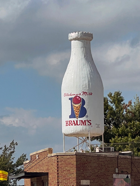 Oklahoma Milk Bottle