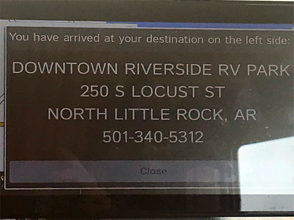 Downtown Riverside RV Park address