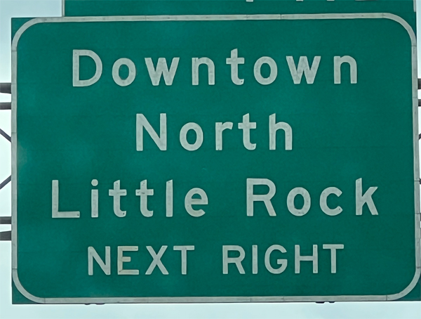 Downtown North Little Rock sign