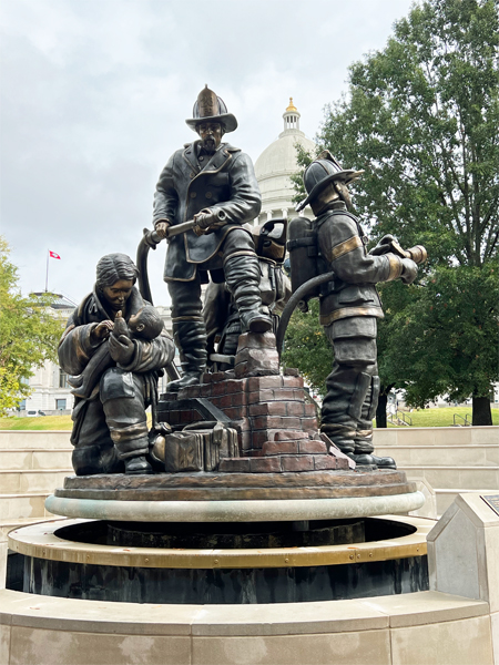 Arkansas Fallen Firefighters' Memorial statue