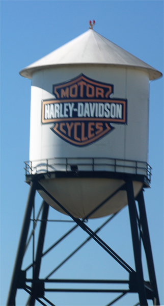 Harley-Davidson water tower