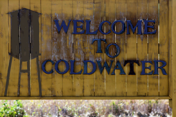Welcome to Coldwater sign
