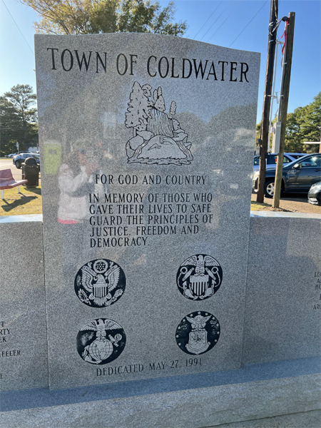 Town of Colwater memorial