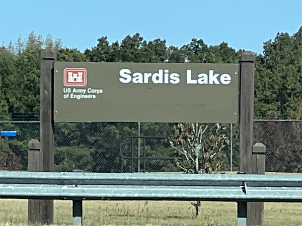 SARDIS LAKE SIGN