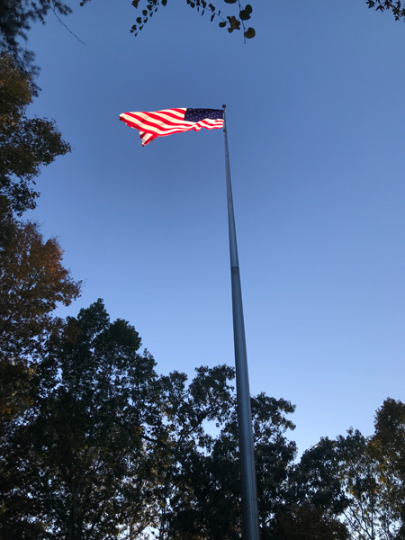 USA Flag flyng high and proud