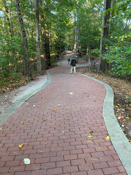 Alabama Veterans Memorial Park brick walkway