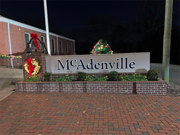 McAdenville sign