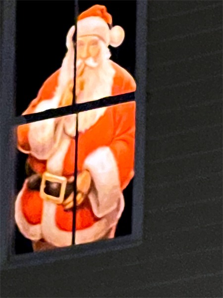 Santa Claus in the window