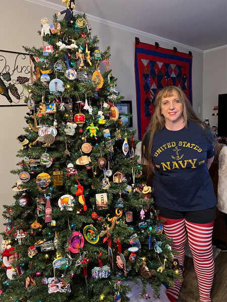 Karen Duquette and her U.S. Navy shirt