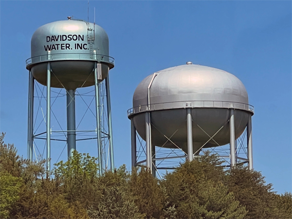 Davidson County, North Carolina water towers