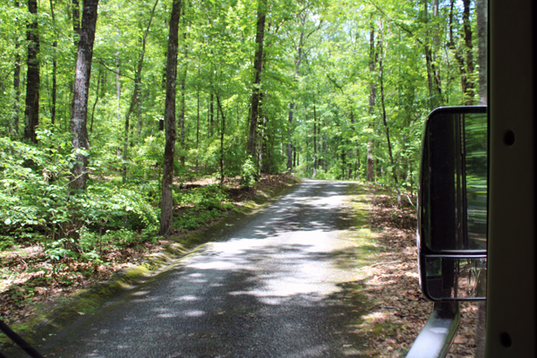 entry road to Keowee-Toxaway State Park
