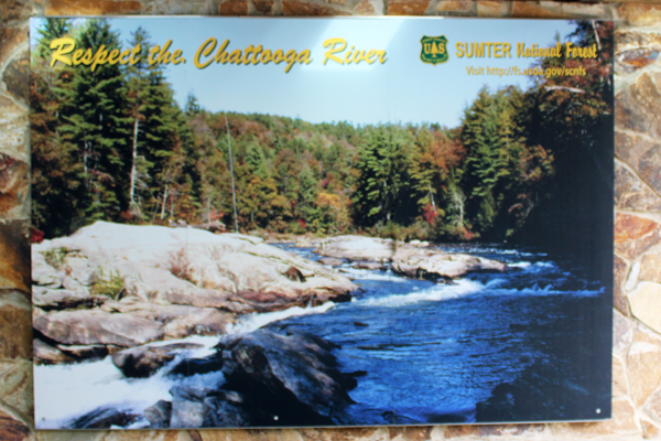 sign to; respect the Chattooga River