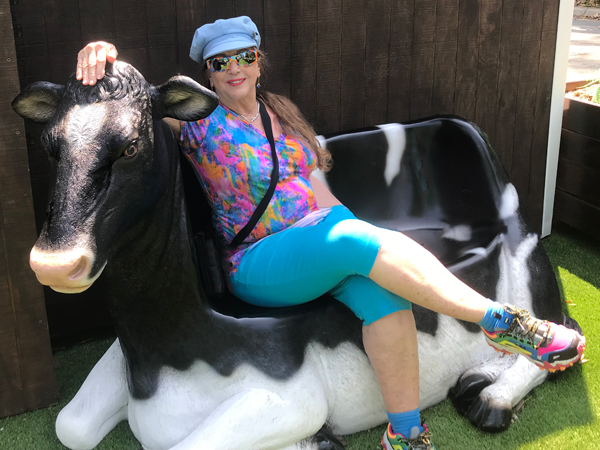 Karen Duquette made friends with a cow