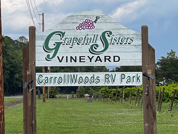 Grapeful Sisters Winyard sign