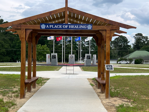 entry to Veterans Memorial Park