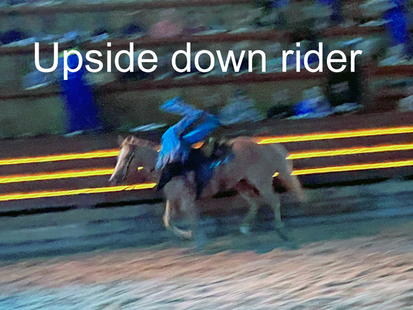 upside down rider