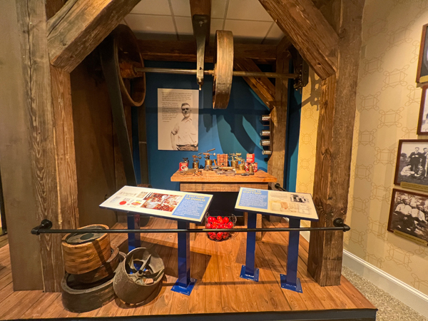 display inside Bush's museum