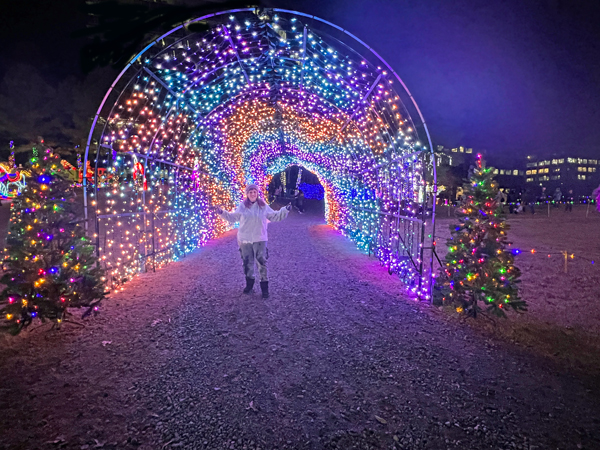 The amazing and ever-changing Tunnel of Lights and Karen Duquette