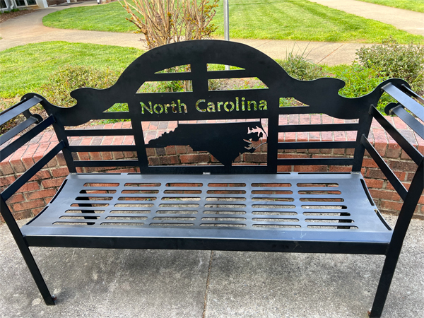 Bench at NC reststop
