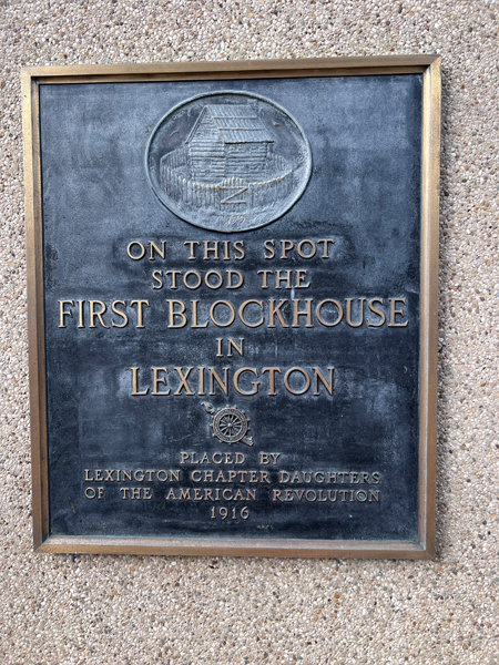 first Blockhouse sign