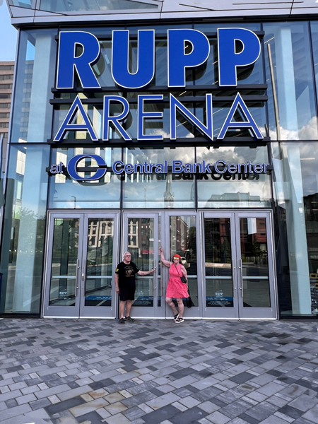 Lee and Karen Duquette outside of Rupp Arena