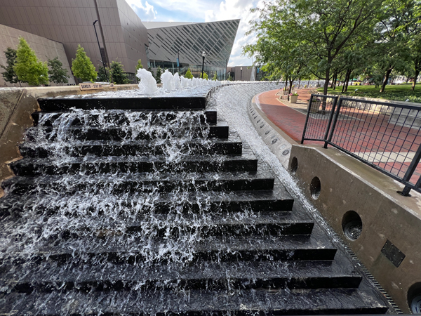 cascading water feature