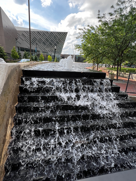 cascading water feature