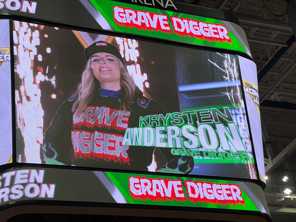 Grave Digger driver Krysten Anderson