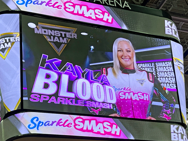 Kayla Blood, driver of Sparkle Smash